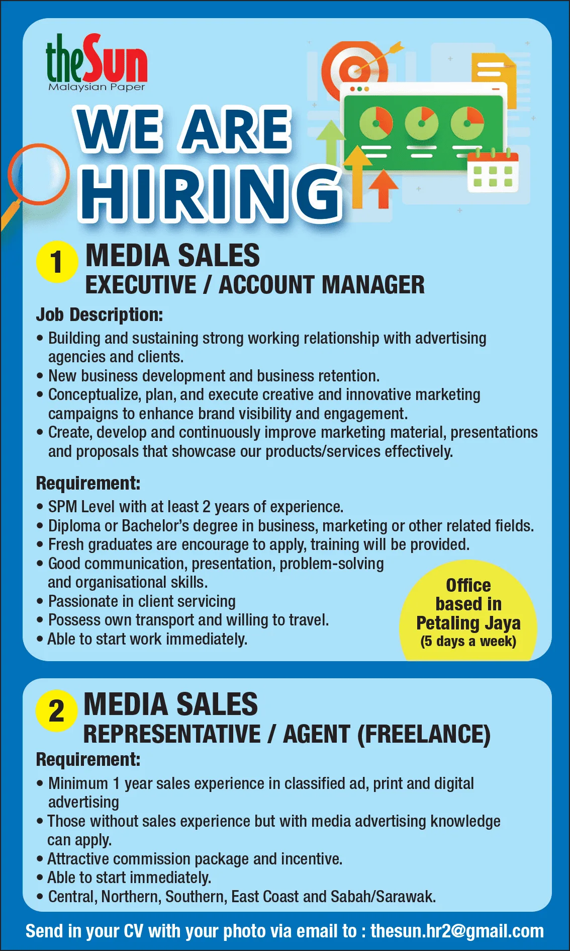RECRUITMENT ADS SALES & MARKETING